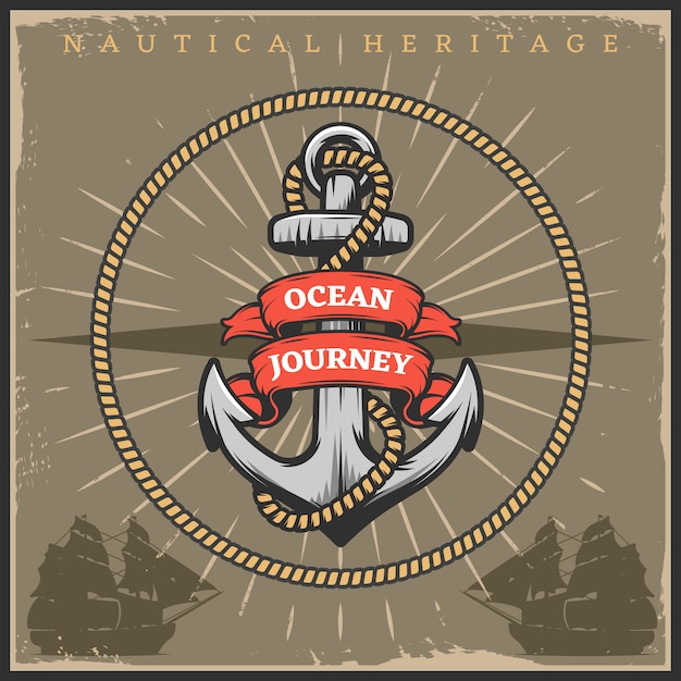 Póster Vintage Sailor Naval