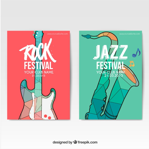 Pósters de festivales de música