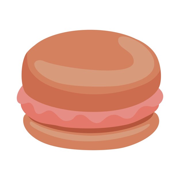 El postre es el macarrón dulce.