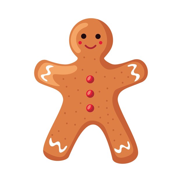 El postre de Navidad, el hombre de pan de jengibre.