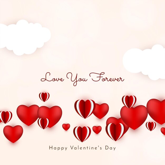 Precioso feliz día de San Valentín celebración hermoso vector de fondo