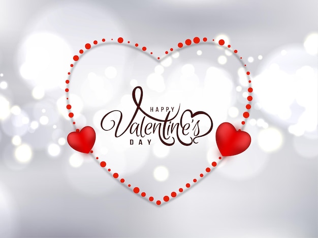 Precioso feliz día de San Valentín celebración hermoso vector de fondo