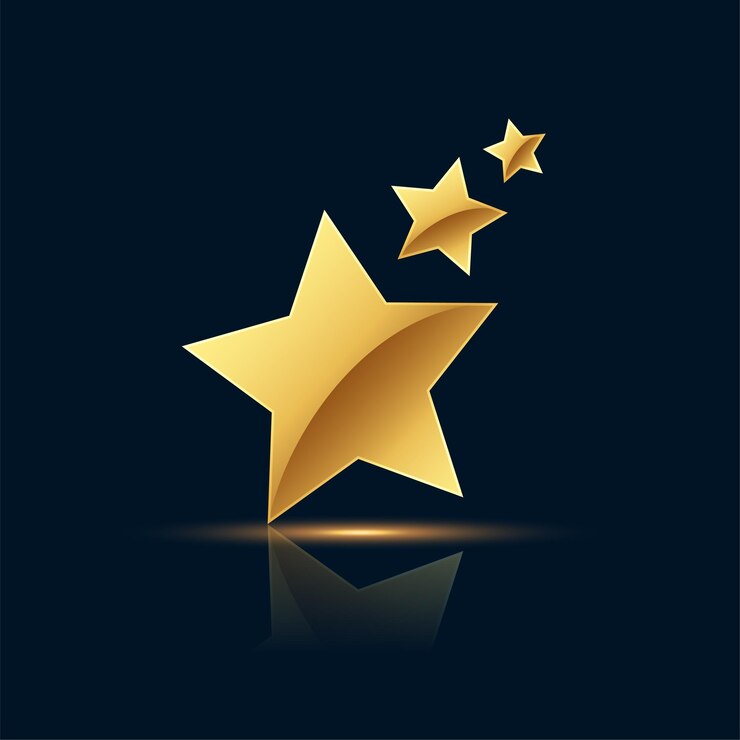 Vector gratuito precioso fondo de senderos de estrellas doradas con efecto brillante