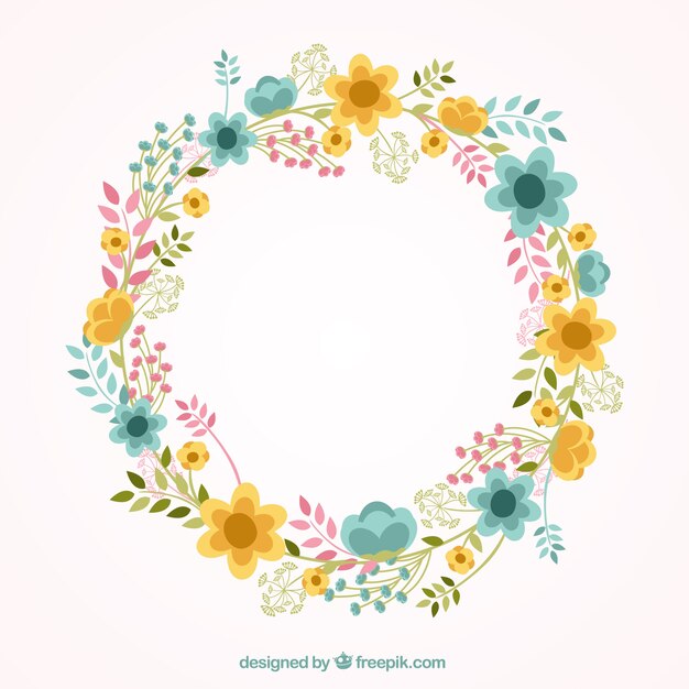 Precioso marco floral