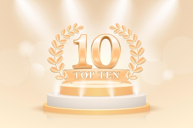 Premio al mejor podio del top ten creativo