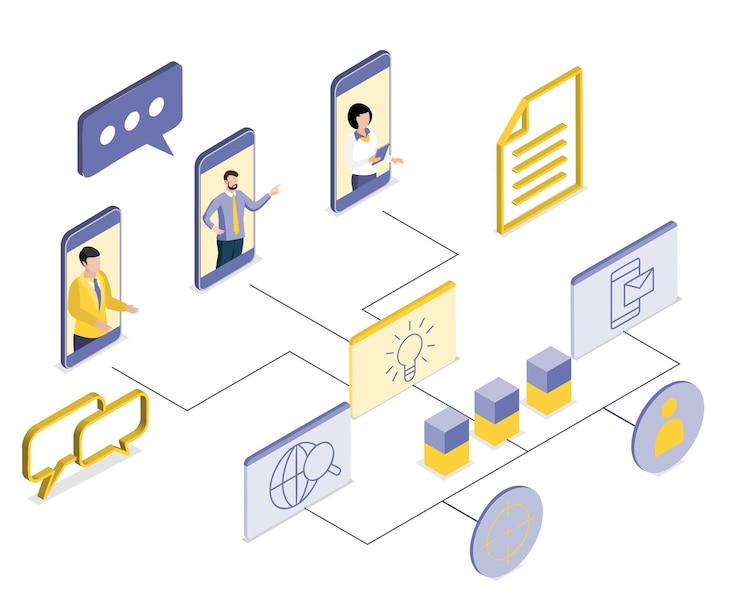 Vector gratuito presentan datos analíticos, estadísticas, informes financieros, finanzas corporativas, condición en exhibición.