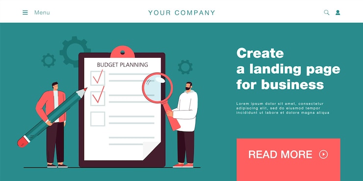 Vector gratuito presupuesto de planificación de pequeños socios comerciales de dibujos animados. hombres de negocios analizando documentos, ilustración vectorial plana de gestión financiera. finanzas, concepto de presupuesto para banner, diseño de sitio web o página web de inicio