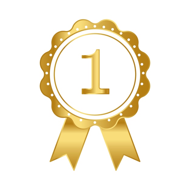Primer premio premio vector de cinta