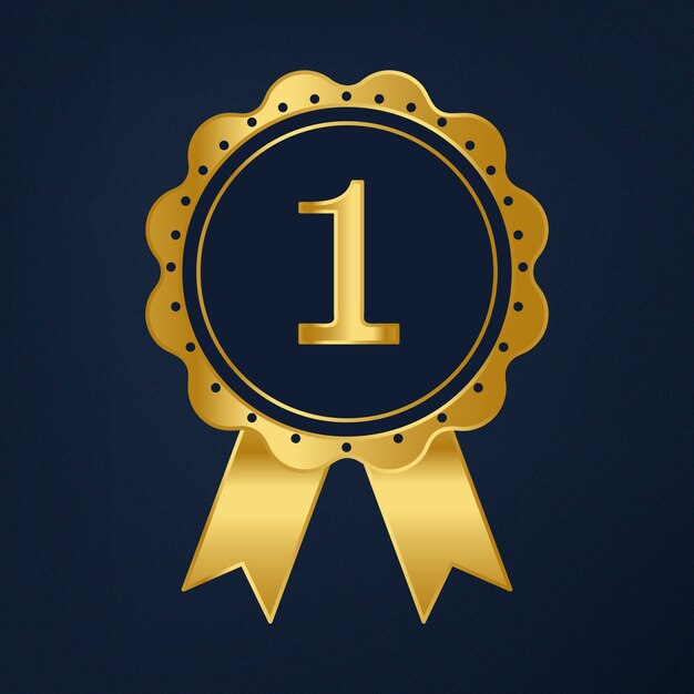 Primer premio premio vector de cinta