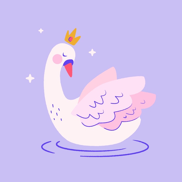 Princesa cisne con corona