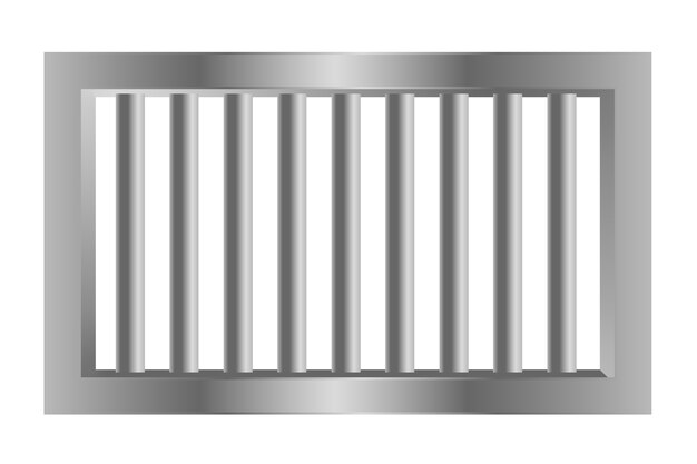 Prisión de la cárcel barras de acero hechas con metal