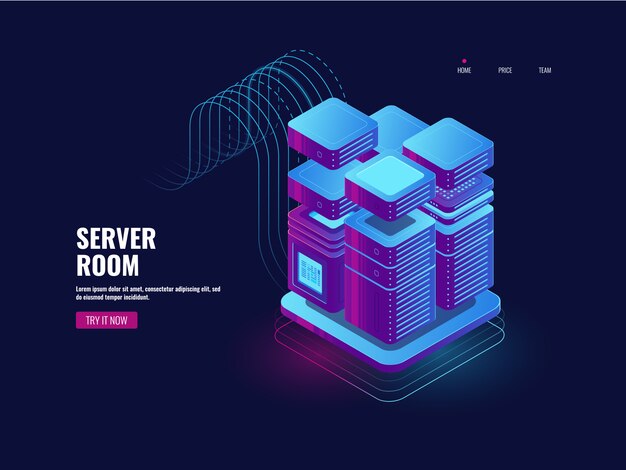 Procesamiento de big data, tecnología blockchain, sistema de acceso token, sala de servidores
