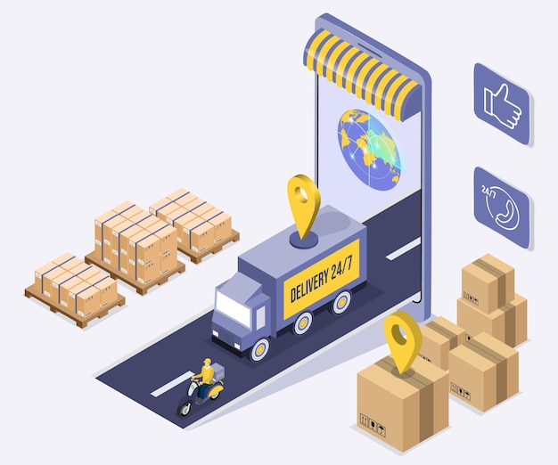 Proceso de compra y pago en línea en computadora, teléfono inteligente y tableta