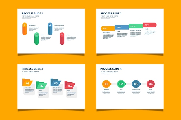 Vector gratuito proceso de infografía