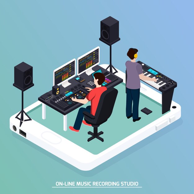 Producción Música Composición isométrica