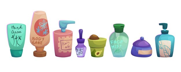 Productos cosméticos para el cuidado y la limpieza de la piel