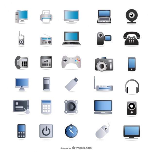 Productos digitales de la tecnología de icono de vector de material