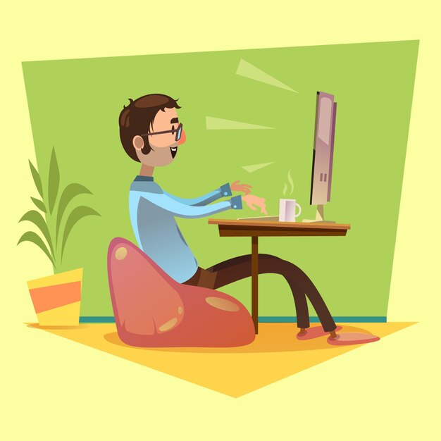 Programador trabajando
