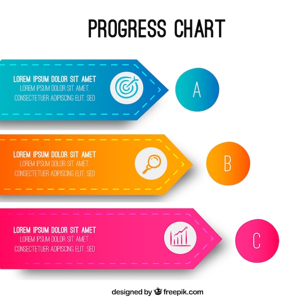 Vector gratuito progreso