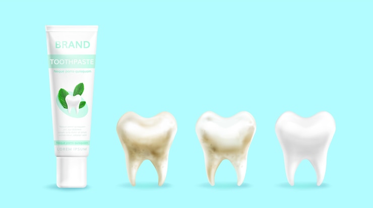 Vector gratuito promoción de cuidado dental realista