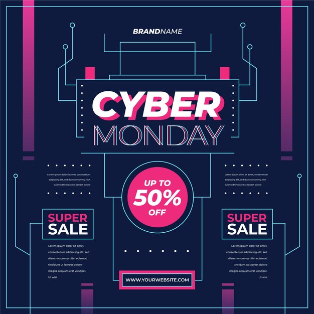 Promoción plana cyber monday