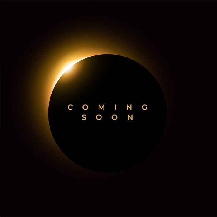 Vector gratuito pronto llegará. estad atentos al amanecer. diseño de fondo oscuro.