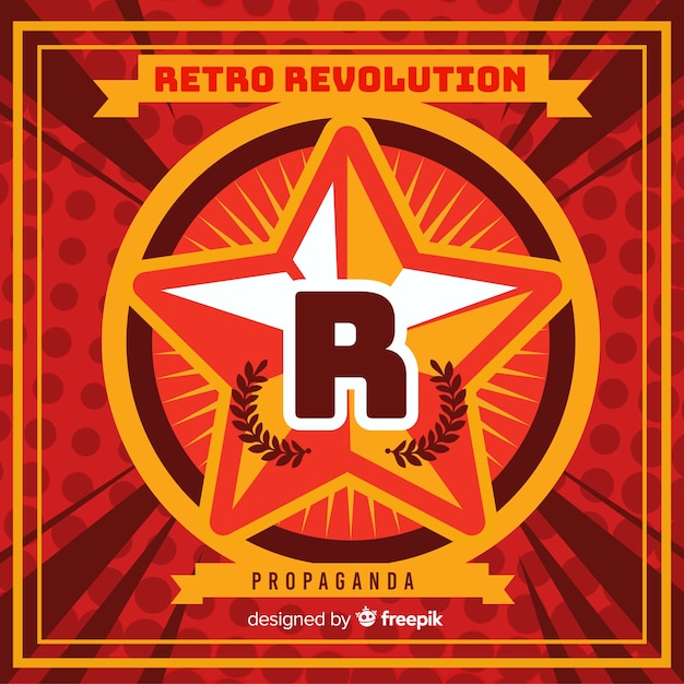 Vector gratuito propaganda de revolución retro