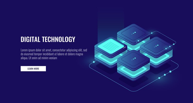 Vector gratuito protección de datos personales, sala de servidores, concepto de centro de datos, procesamiento de big data