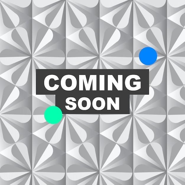 Próximamente anuncio de redes sociales de vector de plantilla de compras en estilo moderno geométrico