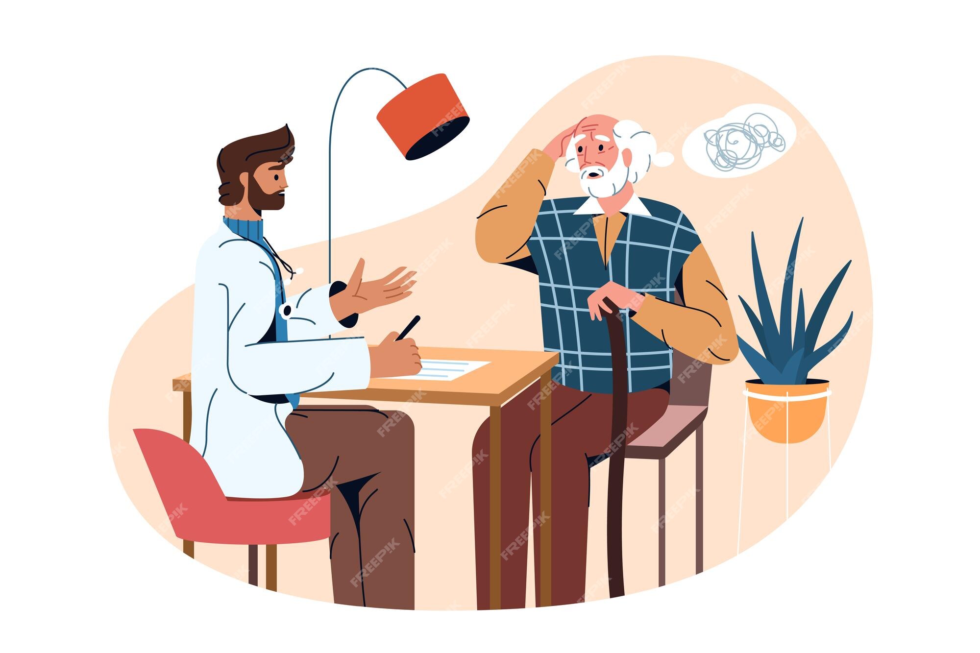 Psiquiatra plano y paciente anciano con enfermedad de alzheimer, demencia, trastorno psiquiátrico o de ansiedad. médico ayuda al anciano con confusión en la cabeza. tratamiento de problemas mentales o pérdida de memoria. | Psiquiatra plano y paciente anciano con enfermedad de alzheimer, demencia, trastorno psiquiátrico o de ansiedad. médico ayuda al anciano con confusión en la cabeza. tratamiento de problemas mentales o pérdida de memoria. |