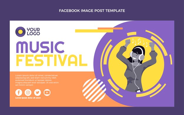 Publicación de facebook del festival de música mínima