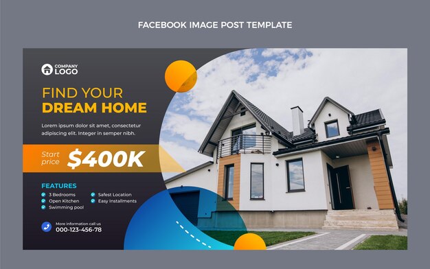 Publicación de facebook inmobiliaria degradada
