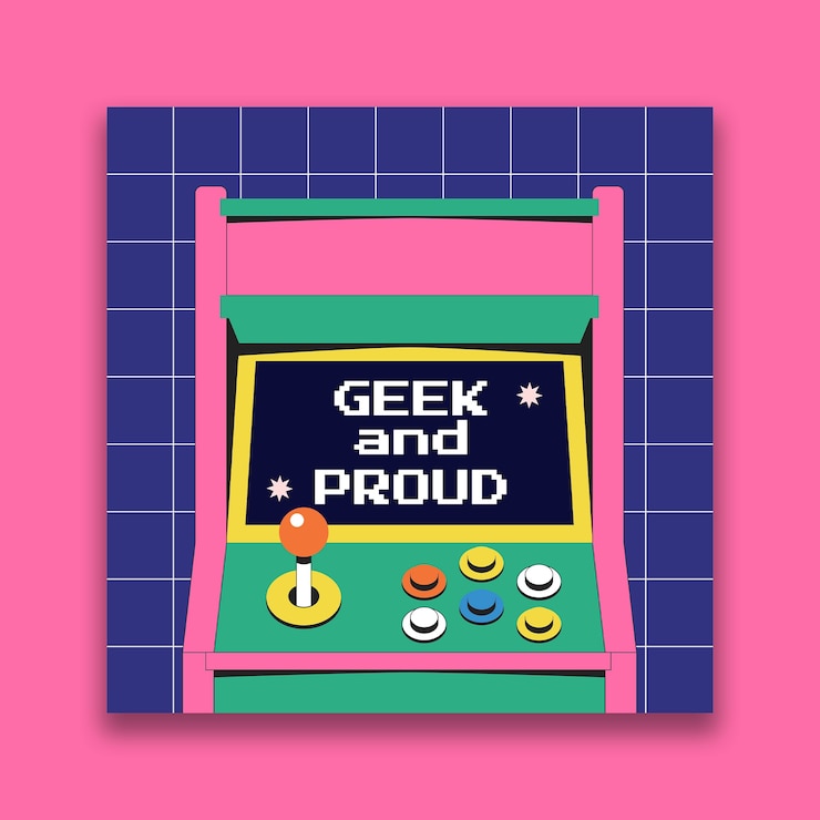 Vector gratuito publicación de instagram del día del orgullo geek creativo