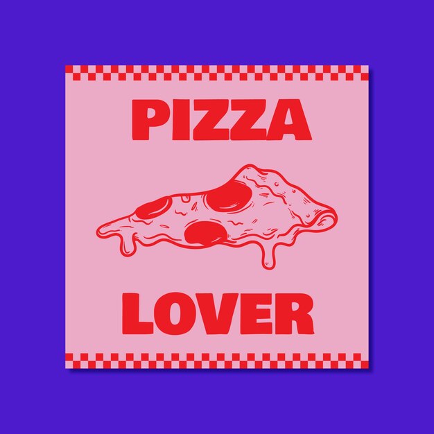 Publicación de instagram de duotone modern foodie lover