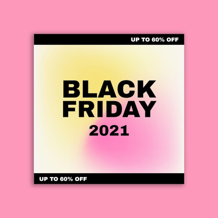 Vector gratuito publicación de instagram del evento del viernes negro moderno