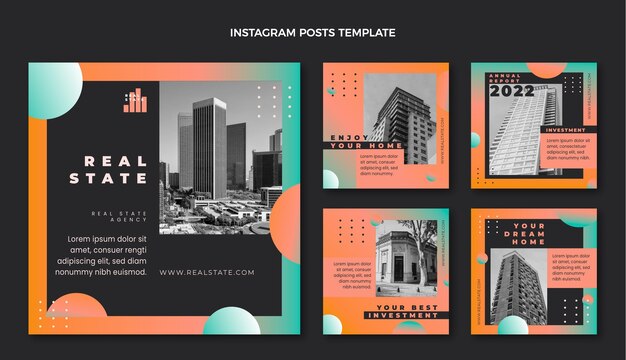 Publicación de instagram inmobiliaria degradada