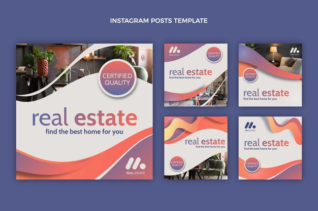Publicaciones de instagram inmobiliarias gradiente