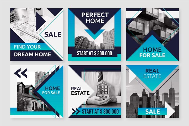 Publicaciones de instagram inmobiliarias planas