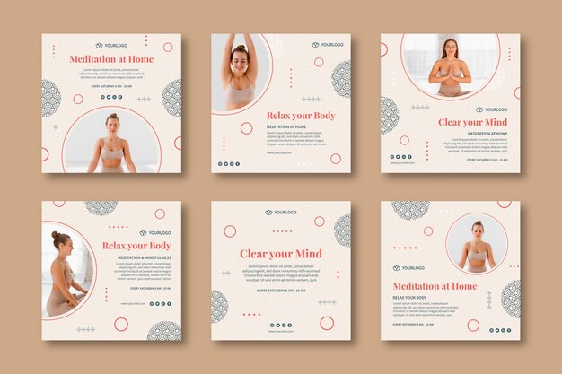 Publicaciones de instagram de meditación y atención plena