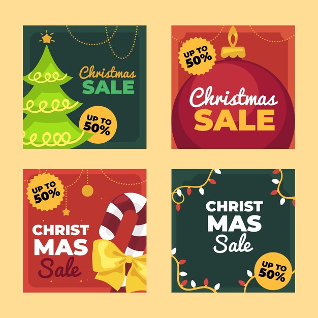 Publicaciones de instagram de rebajas de navidad
