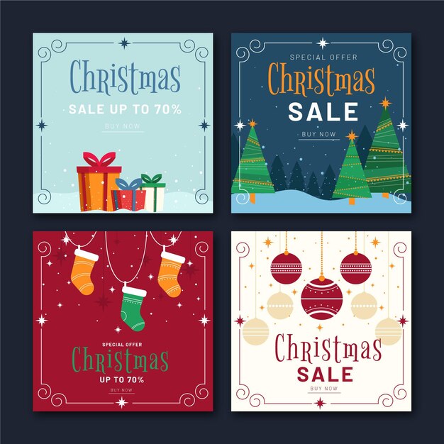 Publicaciones de instagram de rebajas de navidad