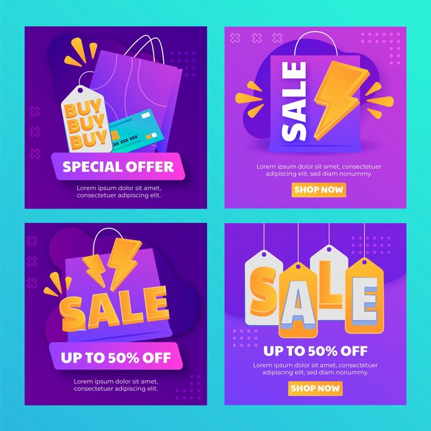 Publicaciones de instagram de ventas de compras