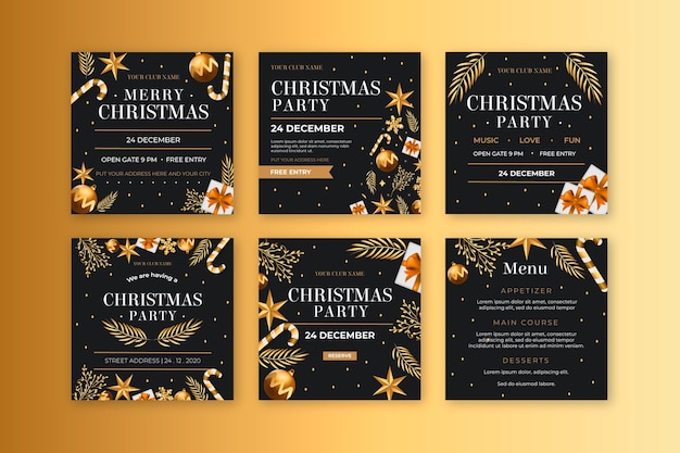 Publicaciones navideñas de instagram