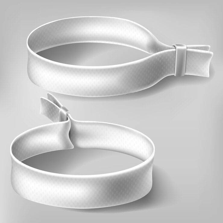 Vector gratuito pulseras blancas fiesta fiesta