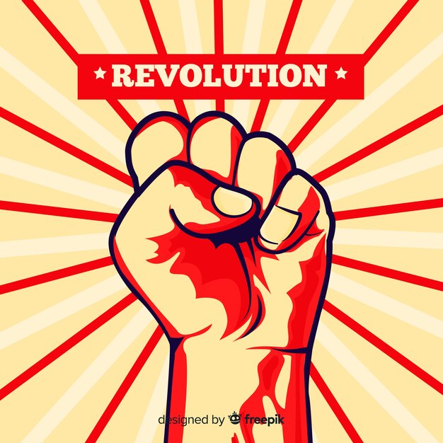 Puño en alto para la revolución