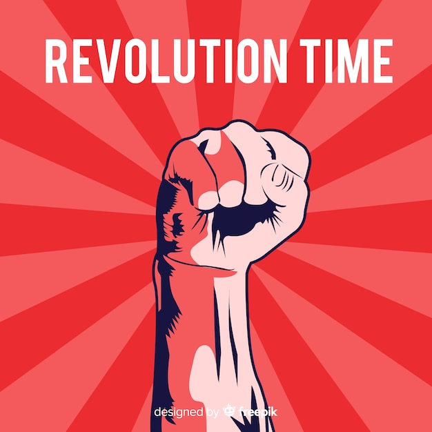 Puño en alto para la revolución