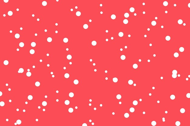 Puntos blancos sobre fondo rojo