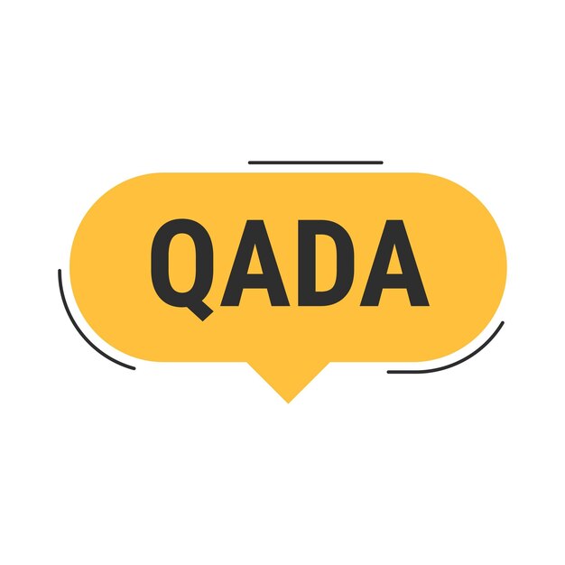 Qada Orange Vector Callout Banner con información sobre cómo recuperar los días de ayuno perdidos