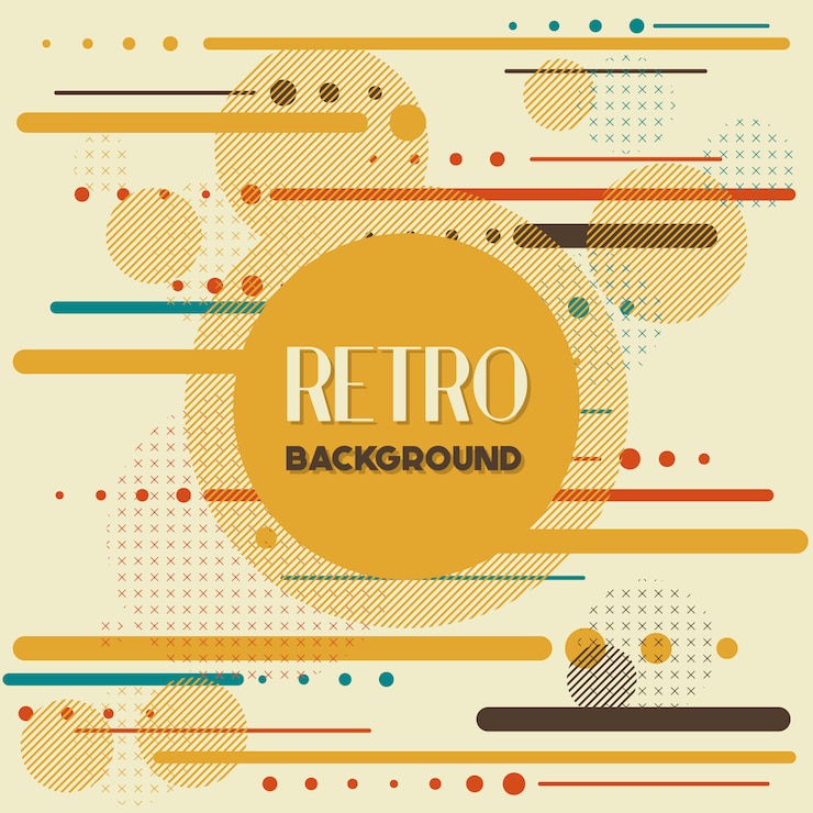 Vector gratuito qué hermoso fondo retro.