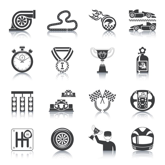 Racing Icons Black
